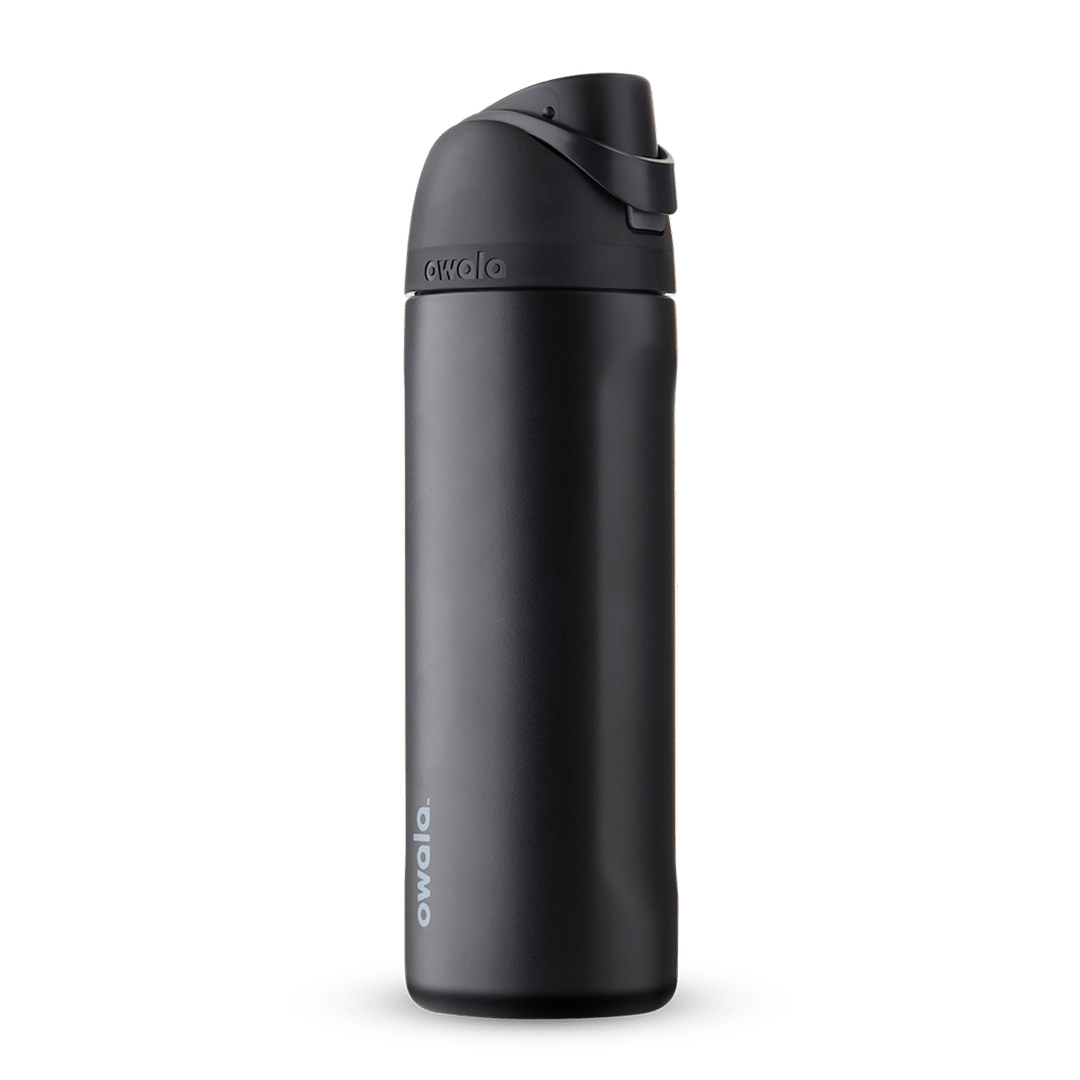 24oz Very, Very Dark Stainless Steel Insulated Owala FreeSip Water Bottle